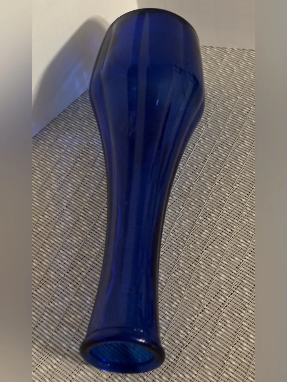 Vintage Cobalt Blue Glass Bud Vase – Cobalt Blue Glass Ribbed Vase MCM 9